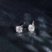 Natural White Diamond Earrings. D0.40ct H VS,18K